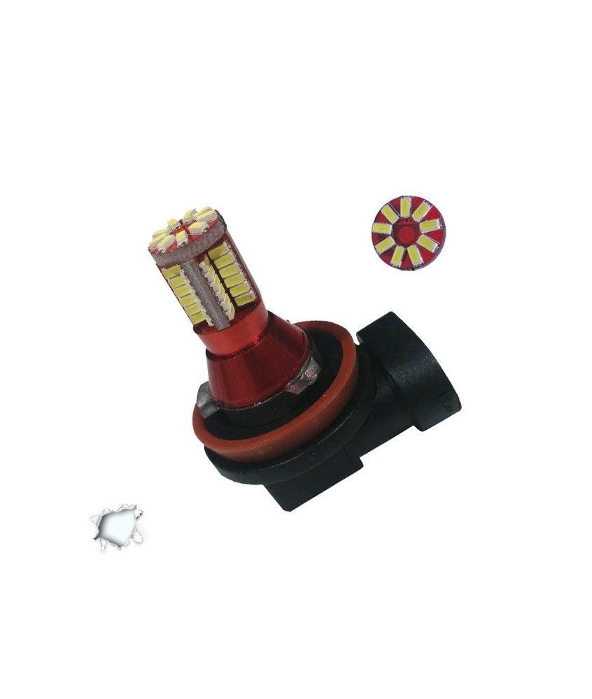 GloboStar® 47837 Λάμπα Αυτοκίνητου  H10 Can Bus LED με 57 SMD 3014 4,5W 460lm 360° DC 12V IP20 Ψυχρό Λευκό 6000K